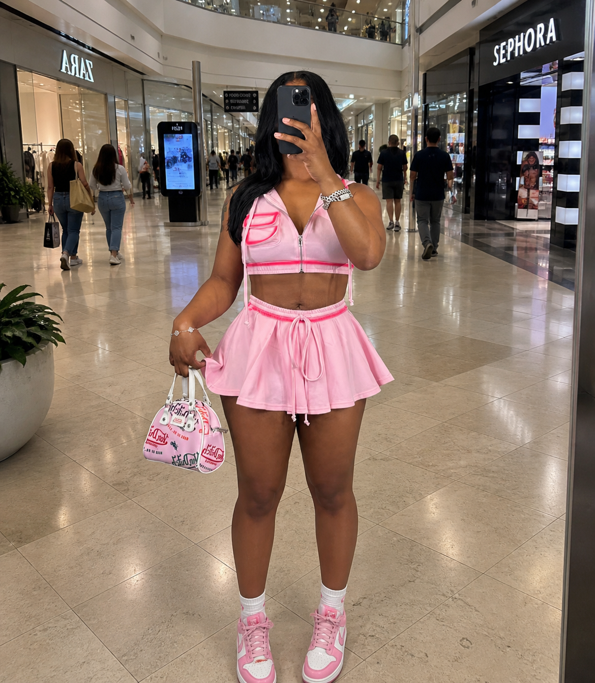 Pink Rush Skirt Set