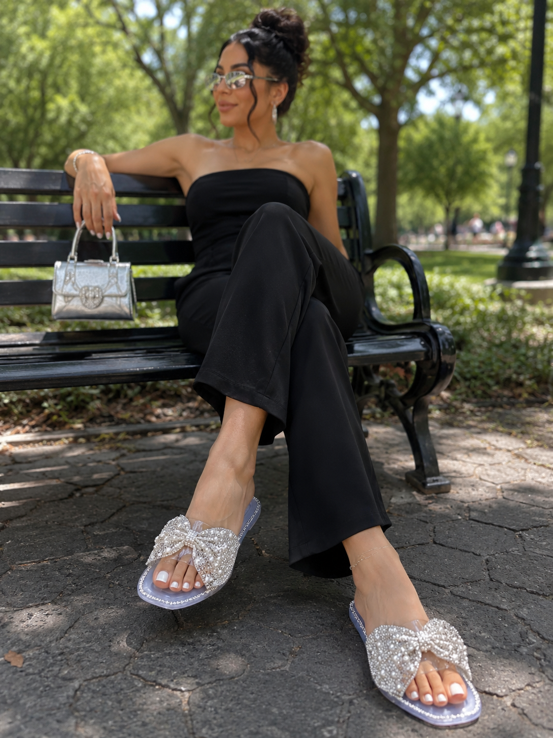 Crystal Bow Slides