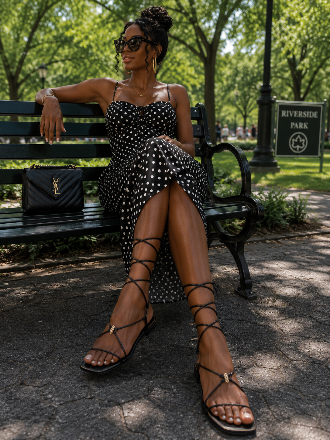 Midnight Muse Lace-Up Sandals