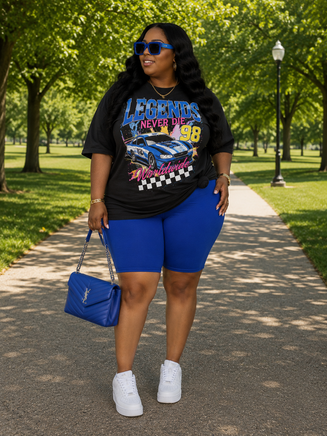 Curves in Motion Biker Shorts