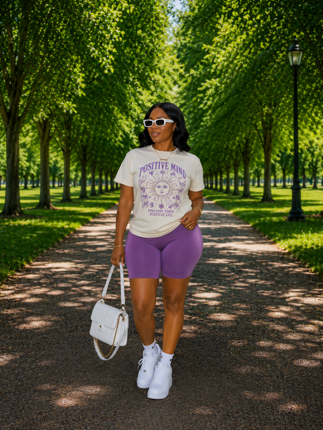 Lavender Luxe Biker Shorts